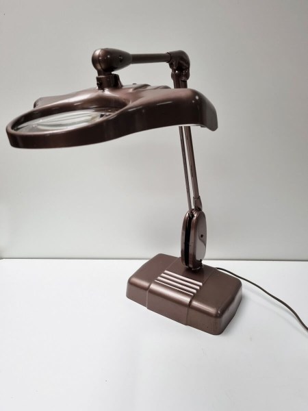 Dazor M-270-industrial Floating Magnifying Jewelers repair desk work lamp vintage loeplamp bureaulamp-00003